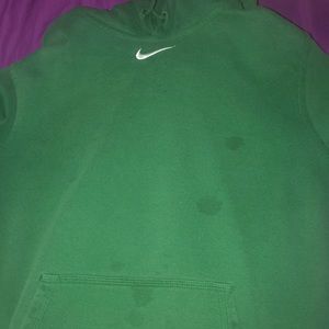 Green nike hoodie